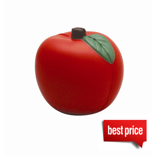 Printed Stress Toy Apple red