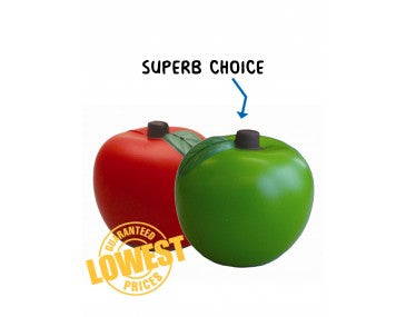 red and green apple stress ball