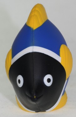 Stress Shaped Fish Blue