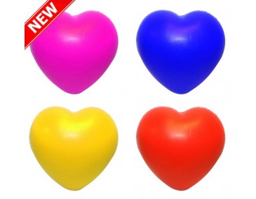 Multi Coloured Stress Toy Hearts