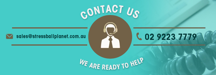 Contact Us - Stressball Planet Graphic